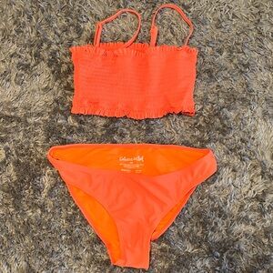 Cabana del Sol Bright Coral Bikini Set